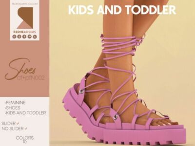 Cf+Pf Shoes N002 Slider And NO Slider Kids And Toddler Sims 4 CC