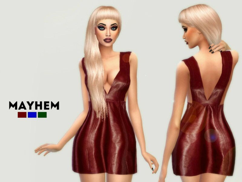 Cheryl Dress By Mayhem-Sims Sims 4 CC