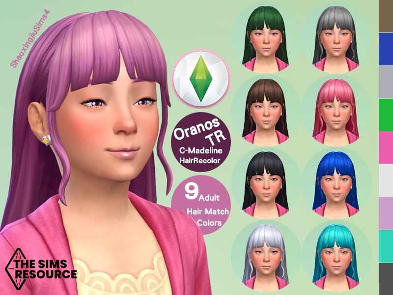 Child Madeline Hair Recolor By Jeisse197 Sims 4 CC