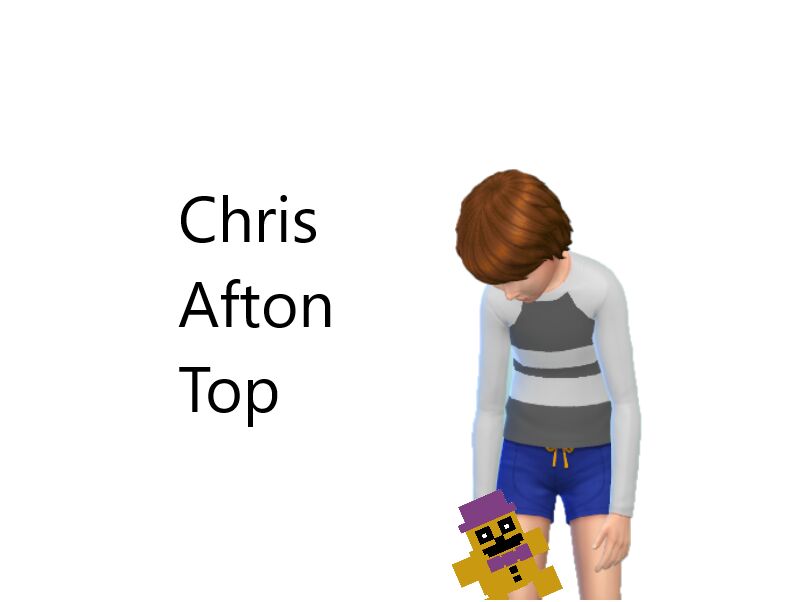 Chris Afton TOP By Fair-It Sims 4 CC