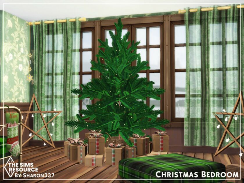 sims 4 cc christmas bedroom tsr cc only by sharon337 7