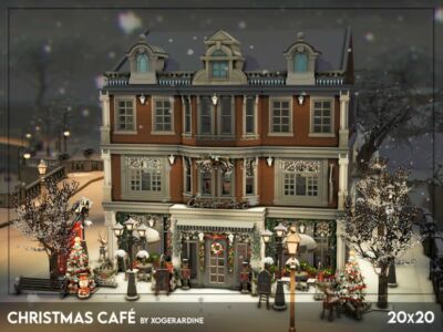 Christmas Cafe Sims 4 CC