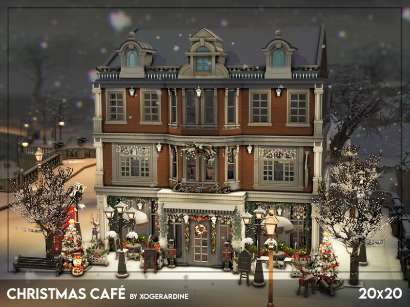 Christmas Cafe Sims 4 CC