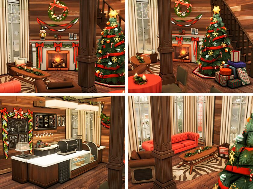 sims 4 cc christmas cafe no cc by xogerardine 3