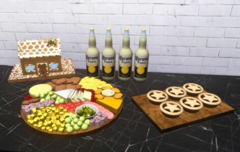 Christmas Snacks Sims 4 CC