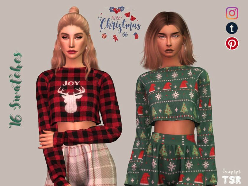 Christmas Sweater – MTP16 By Laupipi Sims 4 CC