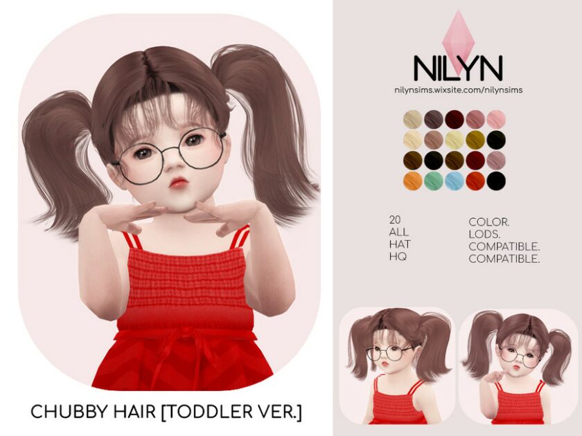 Chubby Hair [Toddler VER] – NEW Mesh Sims 4 CC