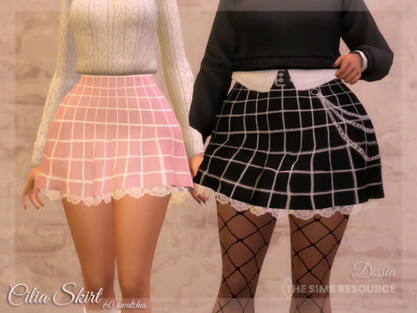 Cilia Skirt By Dissia Sims 4 CC