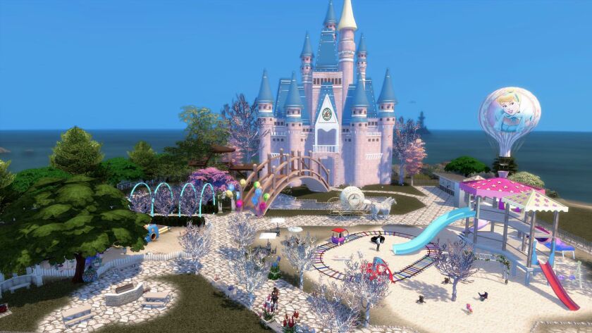 Cinderella Park Sims 4 CC