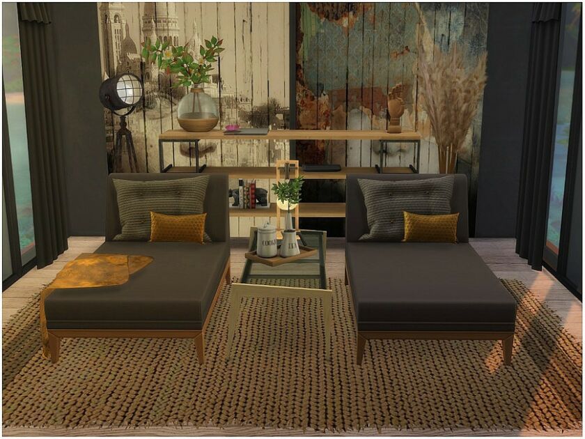 Cinema Lounge By Lotsbymanal Sims 4 CC