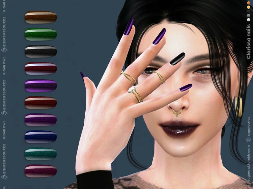 Clarissa Nails Sims 4 CC