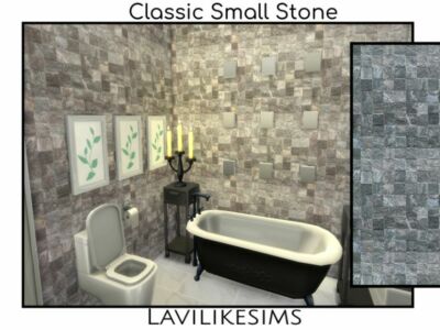 Classic Small Stone Sims 4 CC