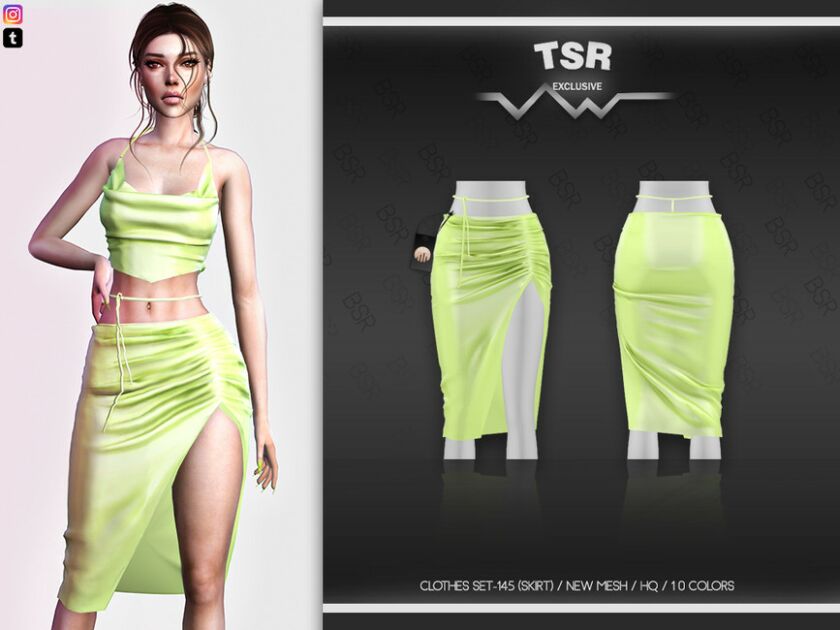 Clothes SET-145 (Skirt) BD512 By Busra-Tr Sims 4 CC