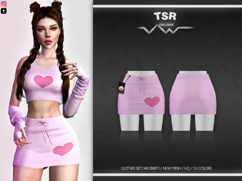 Clothes SET-148 (Skirt) BD518 By Busra-Tr Sims 4 CC