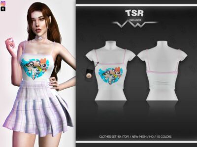 Clothes SET-154 (TOP) BD537 By Busra-Tr Sims 4 CC