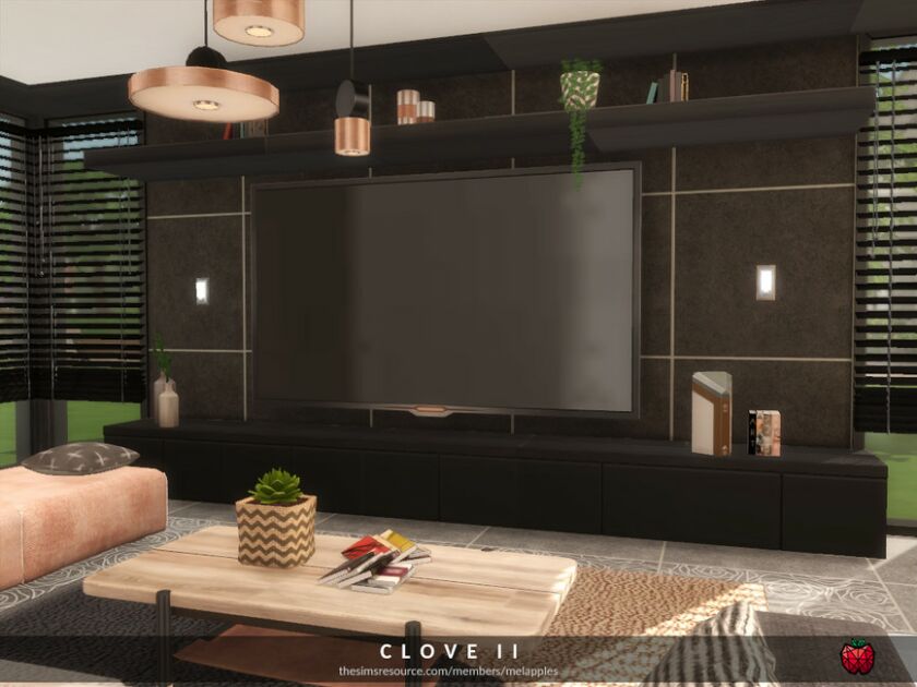 sims 4 cc clove living room by melapples 3