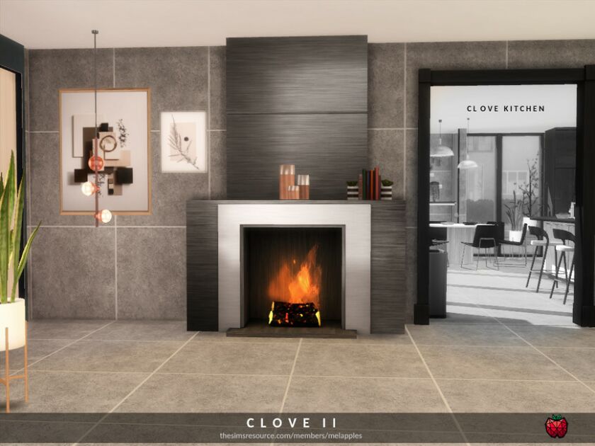 sims 4 cc clove living room by melapples 4