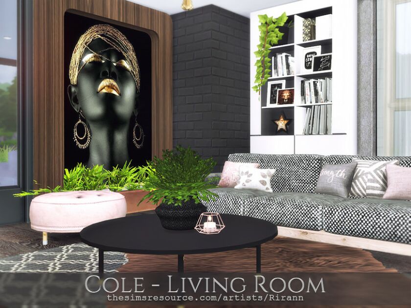 sims 4 cc cole living room tsr cc only by rirann 2