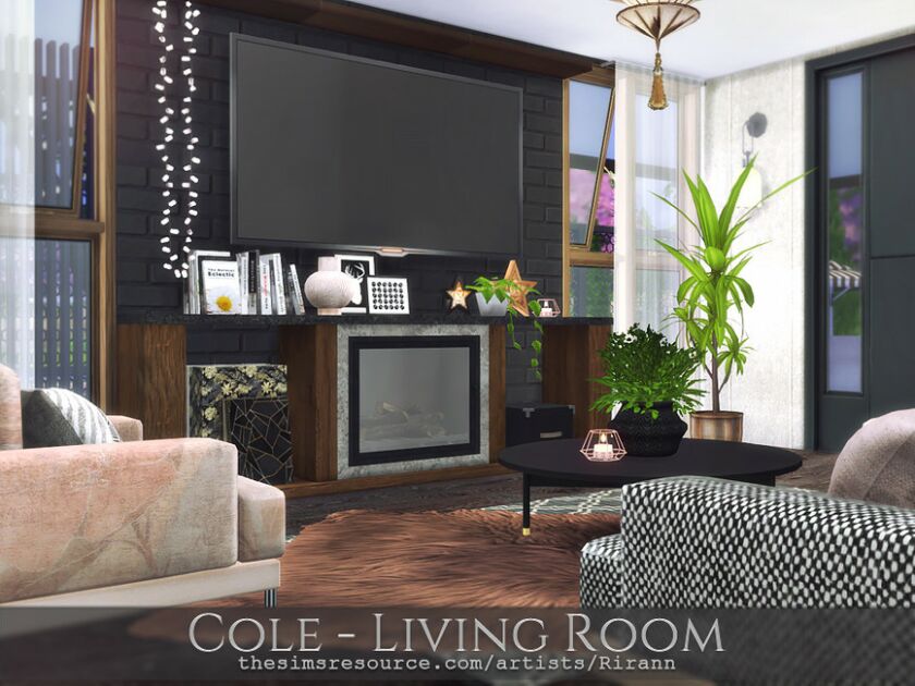 sims 4 cc cole living room tsr cc only by rirann 3