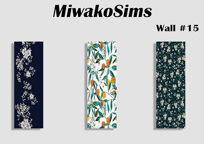 Collection Walls #15 Sims 4 CC