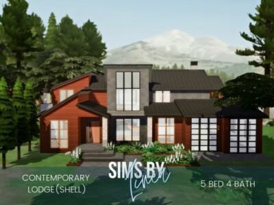 Contemporary Lodge By Simsbylinea Sims 4 CC