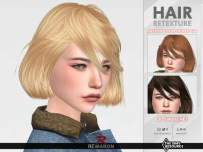 Cosima Hair Retexture Mesh Needed By Remaron Sims 4 CC