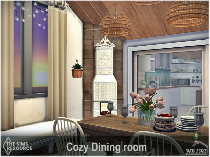 sims 4 cc cozy dining room cc only tsr by nobody1392 2