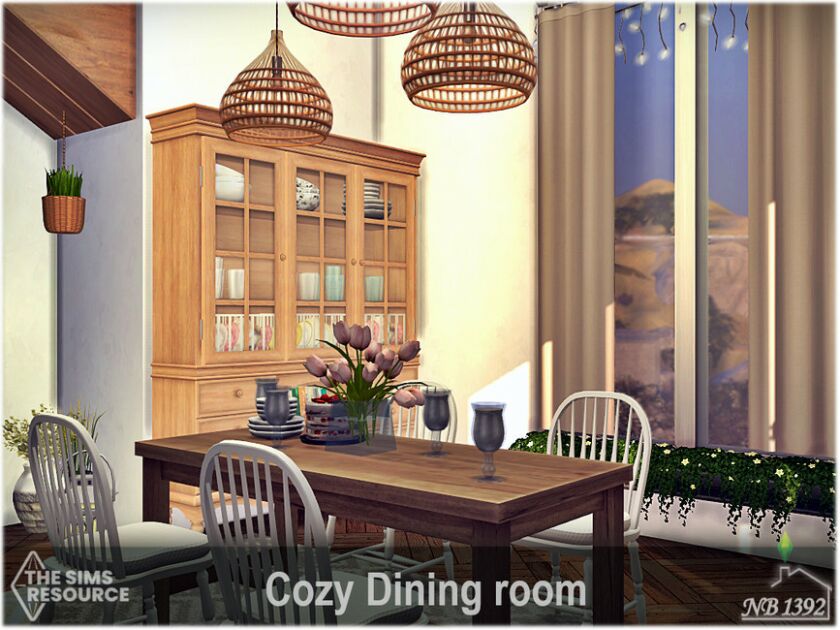 sims 4 cc cozy dining room cc only tsr by nobody1392 3