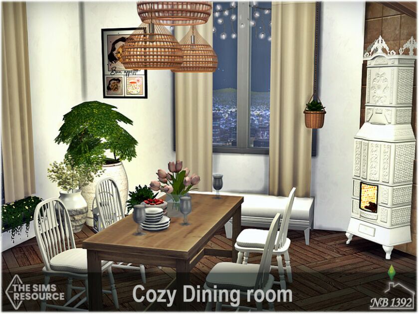 sims 4 cc cozy dining room cc only tsr by nobody1392 5