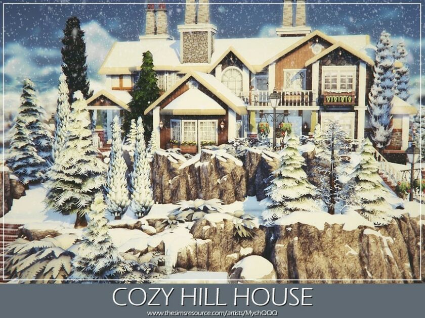 sims 4 cc cozy hill house by mychqqq 2