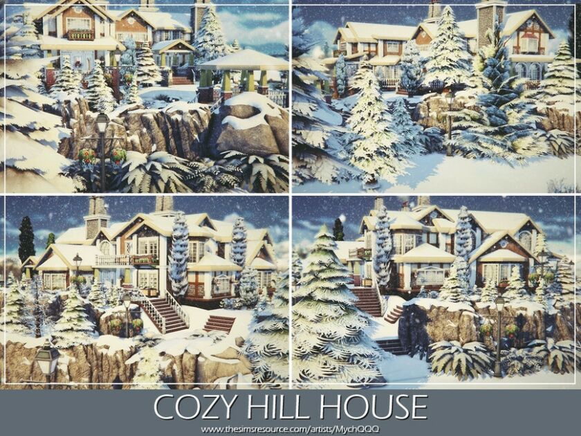 sims 4 cc cozy hill house by mychqqq 3