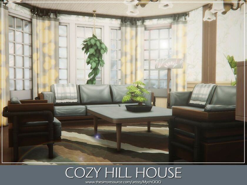 sims 4 cc cozy hill house by mychqqq 4