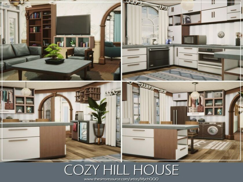 sims 4 cc cozy hill house by mychqqq 6