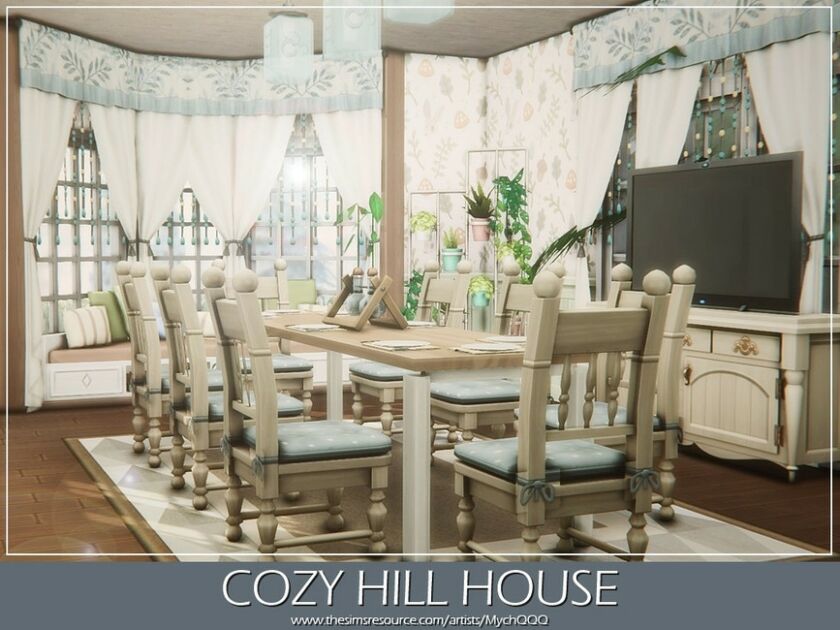 sims 4 cc cozy hill house by mychqqq 7