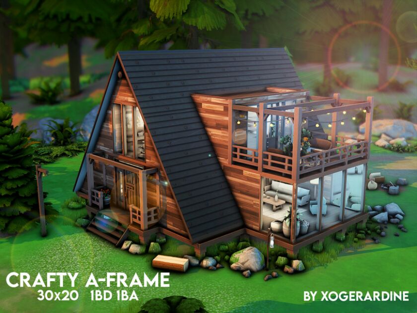 Crafty A-Frame Sims 4 CC