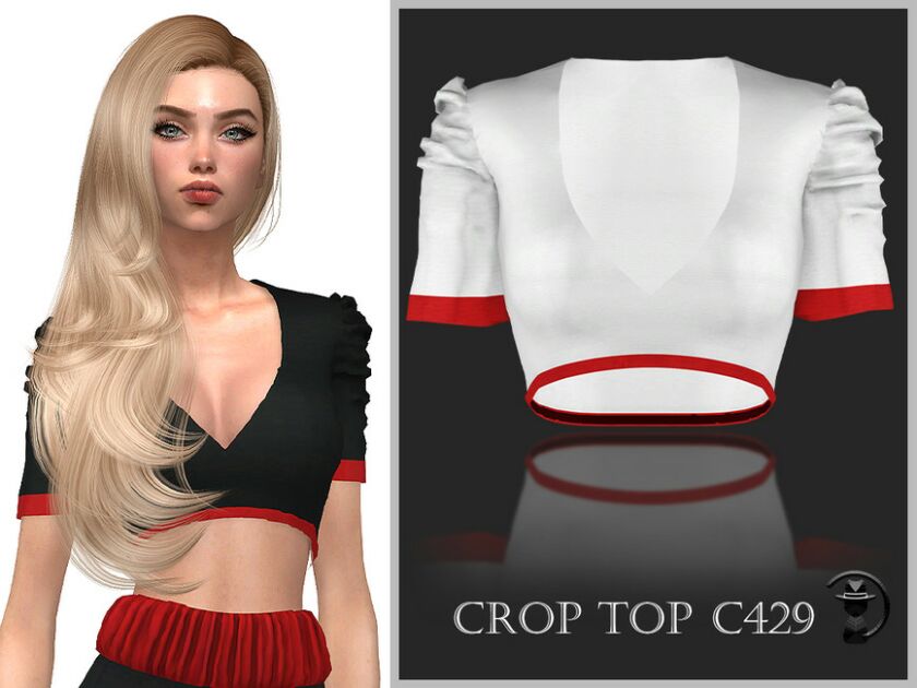 Crop TOP C429 By Turksimmer Sims 4 CC