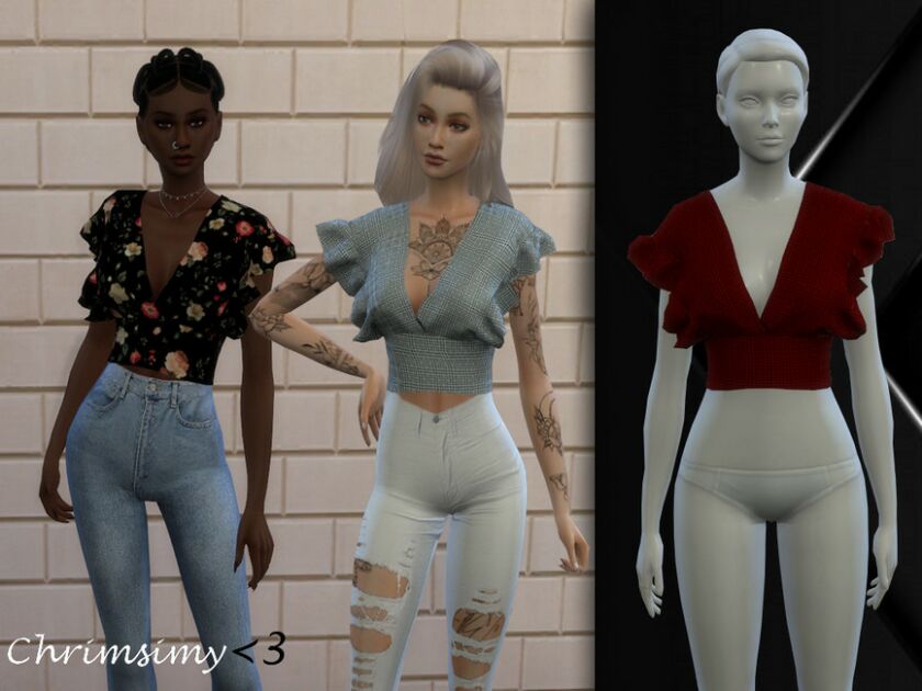 Cross TOP By Chrimsimy Sims 4 CC