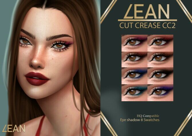 CUT Crease CC 2 Eyeshadow By Lean Sims 4 CC