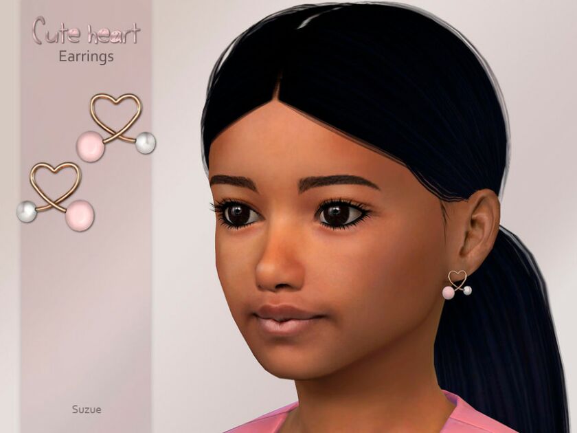 Cute Earrings Child Sims 4 CC