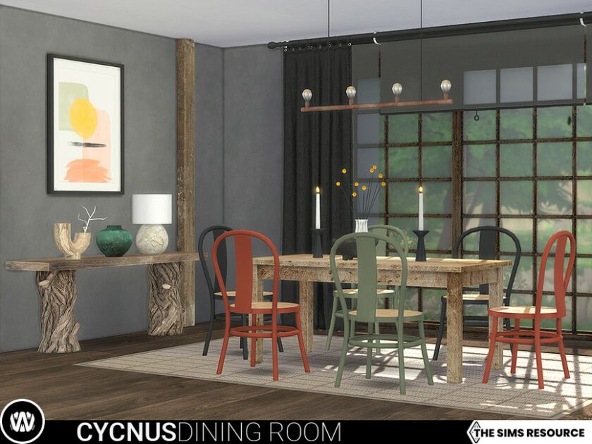 Cycnus Dining Room By Wondymoon Sims 4 CC