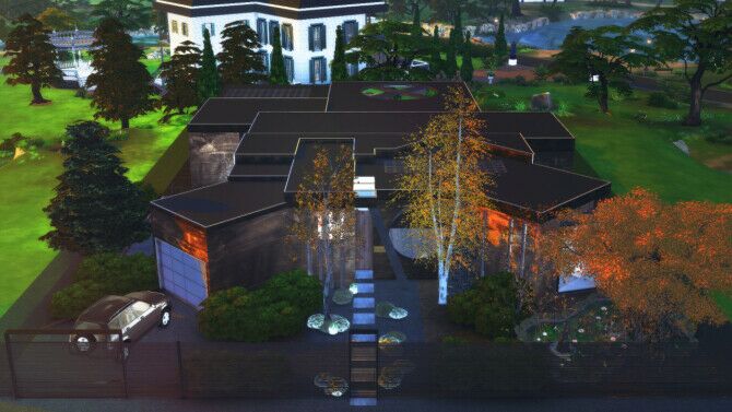 Cypress Terrace House Sims 4 CC