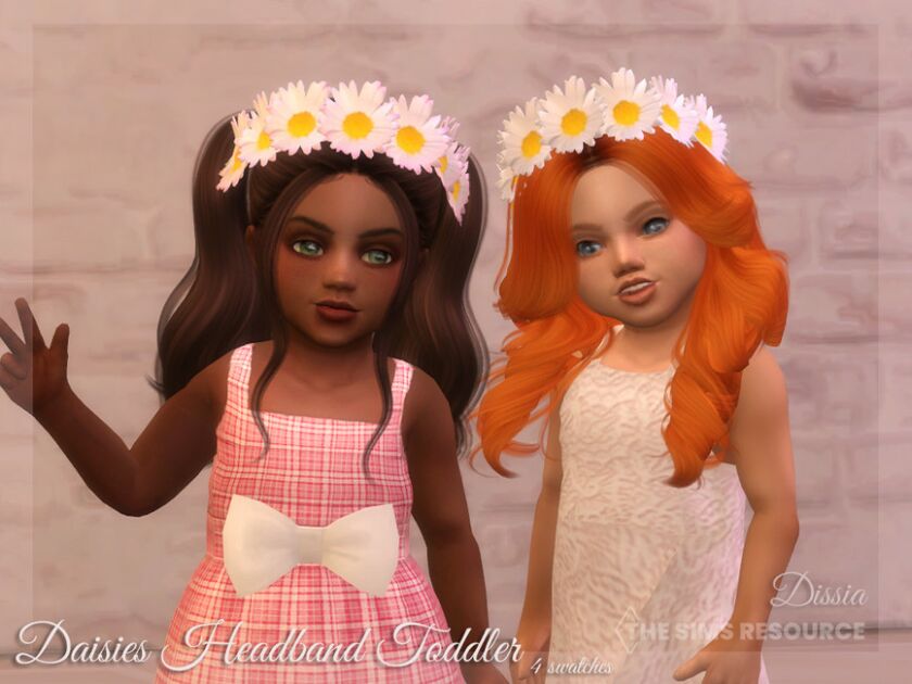 Daisies Headband Toddler Sims 4 CC