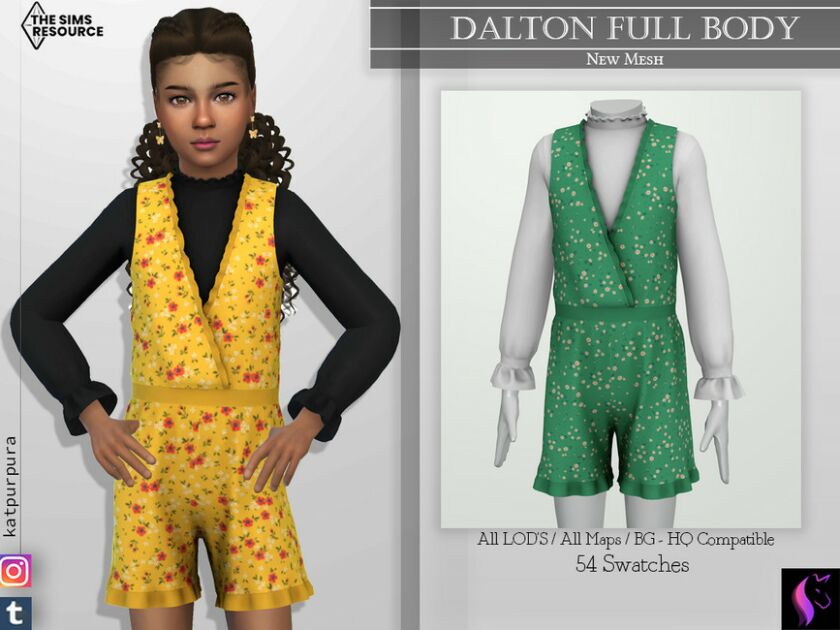 Dalton Full Body By Katpurpura Sims 4 CC