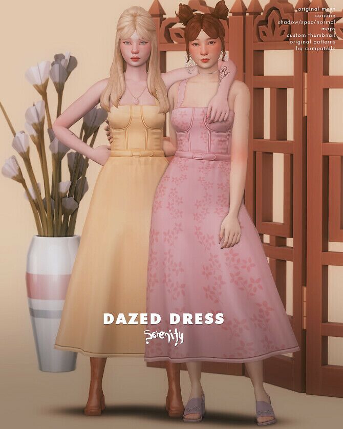 Dazed Dress At Serenity Sims 4 CC