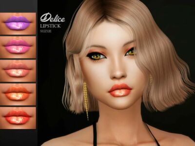 Delice Lipstick N21 By Suzue Sims 4 CC