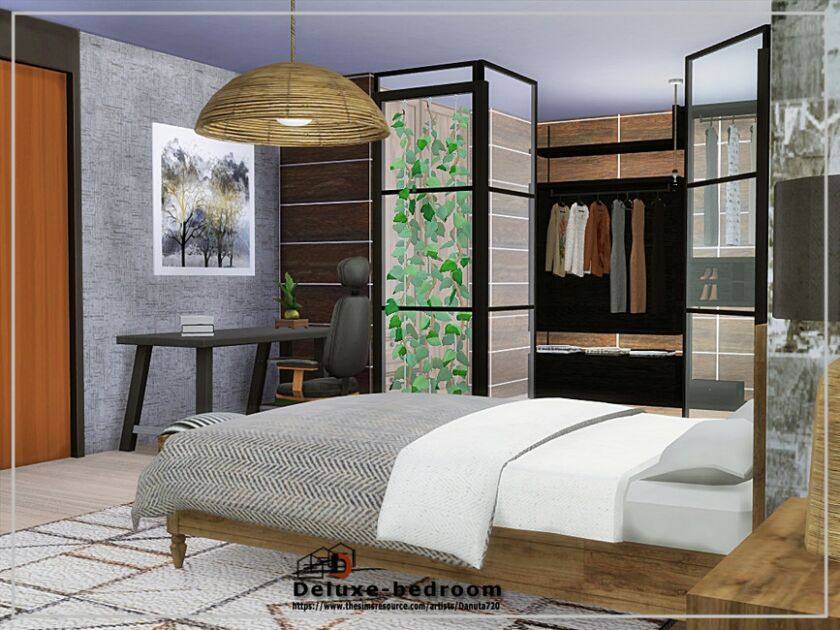 sims 4 cc deluxe bedroom by danuta720 4