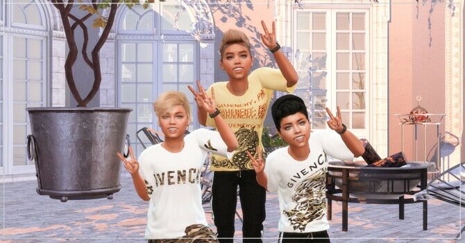 Designer SET For Child Boys Sims 4 CC