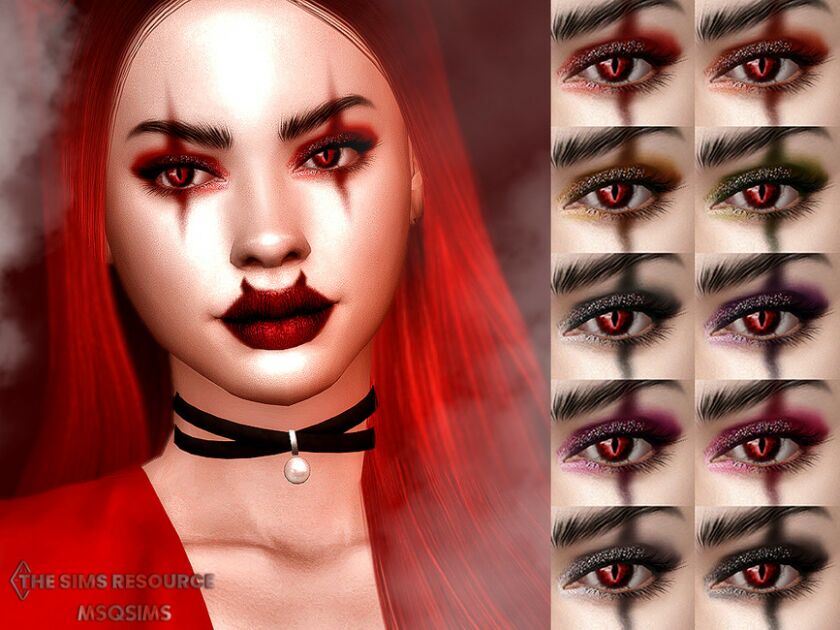 Devil Eyeshadow By Msqsims Sims 4 CC