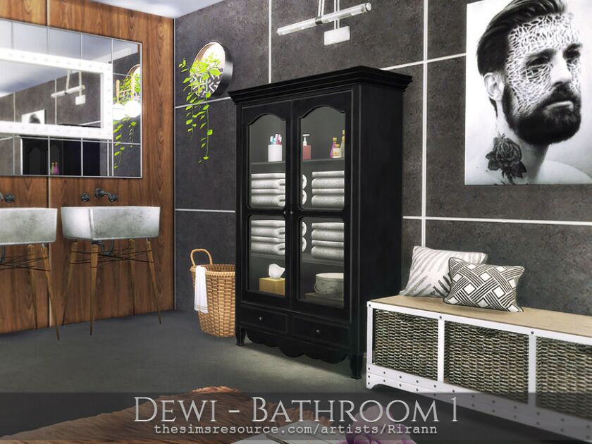 sims 4 cc dewi bathroom 1 by rirann 4