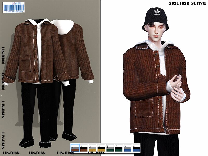 [Dian]Hoodies And Corduroy Jackets Sims 4 CC